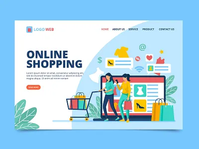 shopping app branding design digital icon illustration illustrator web