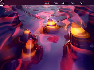 Abstract terrain ui 插图 设计