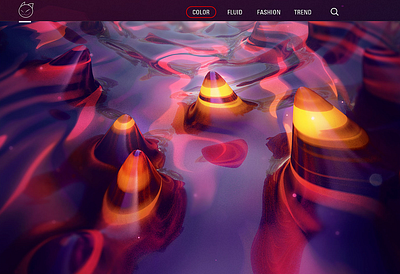 Abstract terrain ui 插图 设计