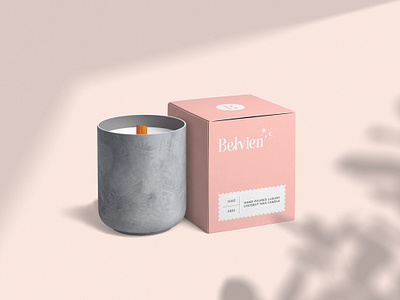 Belvien Candle Store Packaging adobe illustrator adobe photoshop box design brand identity branding cosmetics label design luxury organic package design packaging design skincare visual identity