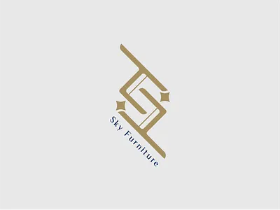 Sky Furniture logo brand identity branding furniture logo logo design