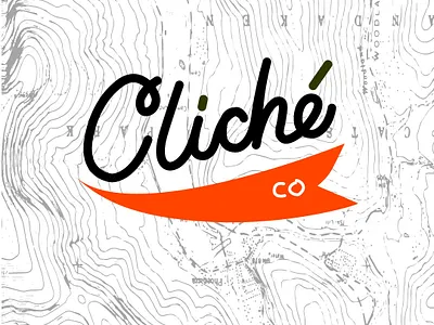Cliche Co illustration logo twinbull