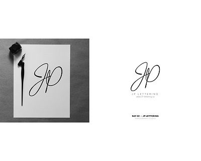 JP Lettering -Day 22 branding design flat icon illustration illustrator logo logochallenge minimal