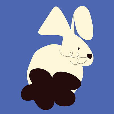 bunny characters design doodle graphic illustration