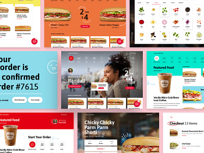 Kiosk Collage design design system desktop flexible layouts food food ordering kiosk responsive ui ui design web design