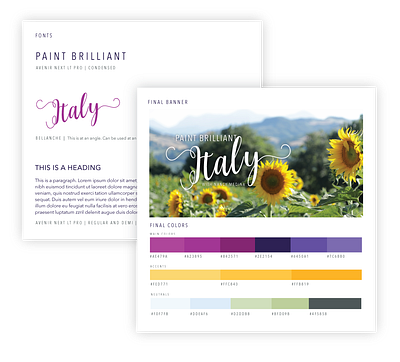 Online Course Style Guide branding typography
