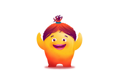Mrs. Bright ! child children chracter cute cutemonster design illustration kids logo monster vector