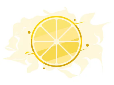 lemon slice brand branding design flat flat design graphic design icon illustration lemon lemon logo lemon slice lemon vector lemons logo vector web