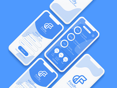 Clean UI Design app branding clean design flat graphic hosting logo minimal mobile ui user flow ux wireframe