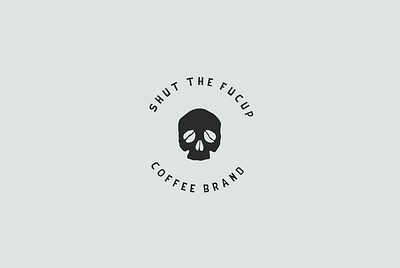 Shut The FuCup Coffee Branding branding coffee design drawing illustration logo skull