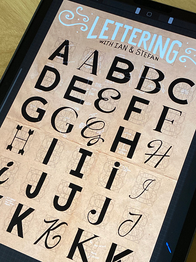 Lettering with Ian Barnard and Stefan Kunz letter builder procreateapp