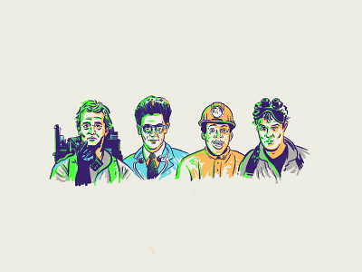 Ghostbusters bill murray egon illustration movie