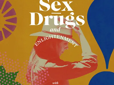 Sex, Drugs and Enlightenment branding cover art design drugs enlightenment illustration minimal oakley ogden podcast podcast cover sex texture