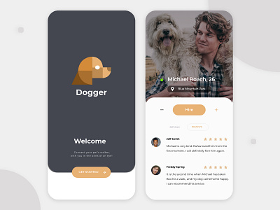 Dogger App - Part 2 app app design application clean dog app ecommerce interaction design interface design ios iphone light mode minimal mobile screen ui uidesign user experience user interface ux uxdesign