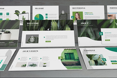 Nismara - Natural Powerpoint Template business presentation finance investor lookbook minimal pitchdeck powerpoint template presentation simple slides