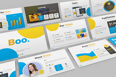 Boo - Multipurpose Creative Powerpoint Template business presentation clean finance investor lookbook minimal powerpoint template presentation simple slides