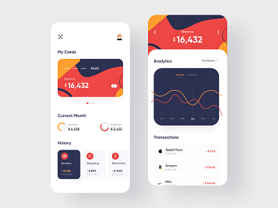 Finanace App app app design application banking bankingapp design flat ios iphone mobile mobile app mobile design mobile ui responsive ui ux