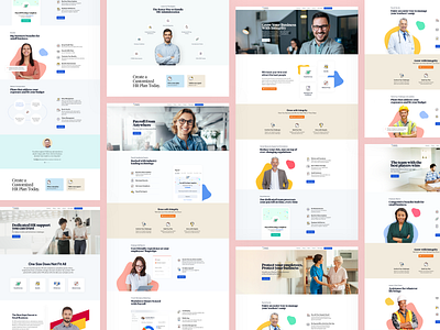 Integrity - Webpage Collections agency branding hero section hr landing landing page layouts marketing marketing agency marketing site pattern payroll testimonial timeless ui ui design web web elements website website design