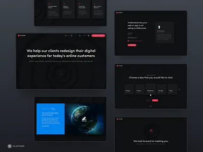 Experience redesign branding design graphic landing page logo mvp neumorphism ui ux web