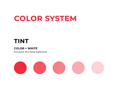 TINT, SHADE, TONE app ui color color palette color theory color wheel colors shades tint tones