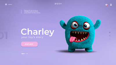 Toy branding design illustration landing page logo minimal ui ux web webdesign