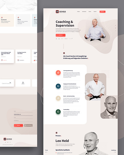 Coaching & Supervision customwordpress onepager swiss ui uidesign userinterface ux uxdesign