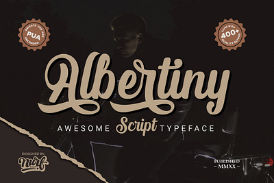 Albertiny branding calligraphy font design lettering logotype retro font script script font typography vintage font