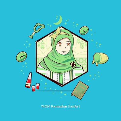 reon character comic fanart illustration illustrator ramadan ramadan mubarak