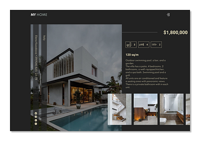 MY HOME design home house realestate thankyou ui ux