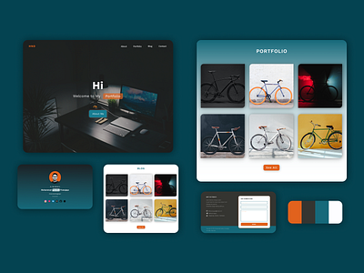 Personal Page blog figma personal page portfolio website single page website