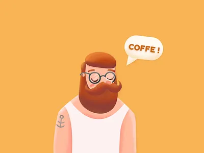 Kiaki animation character flat flatdesign illustration vector