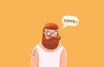 Kiaki animation character flat flatdesign illustration vector