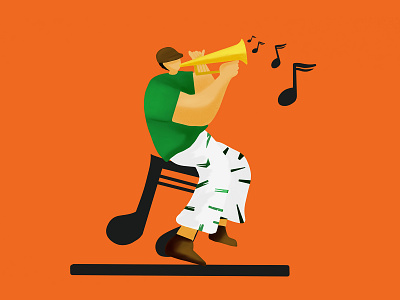 Play Music design flat flatillustration illustration vector