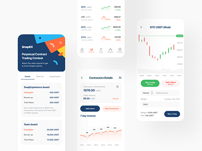 SnapEX: App app app design application crypto cryptocurrency currency e finance finance fintech interface ios mobile mobile app platform portfolio product design stock trading user interface