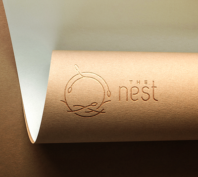 The Nest Logo Photorealistic brand brand identity branding and identity company logo design logo logo design minimal minimalist logo modern modern logo monogram photorealism photorealistic