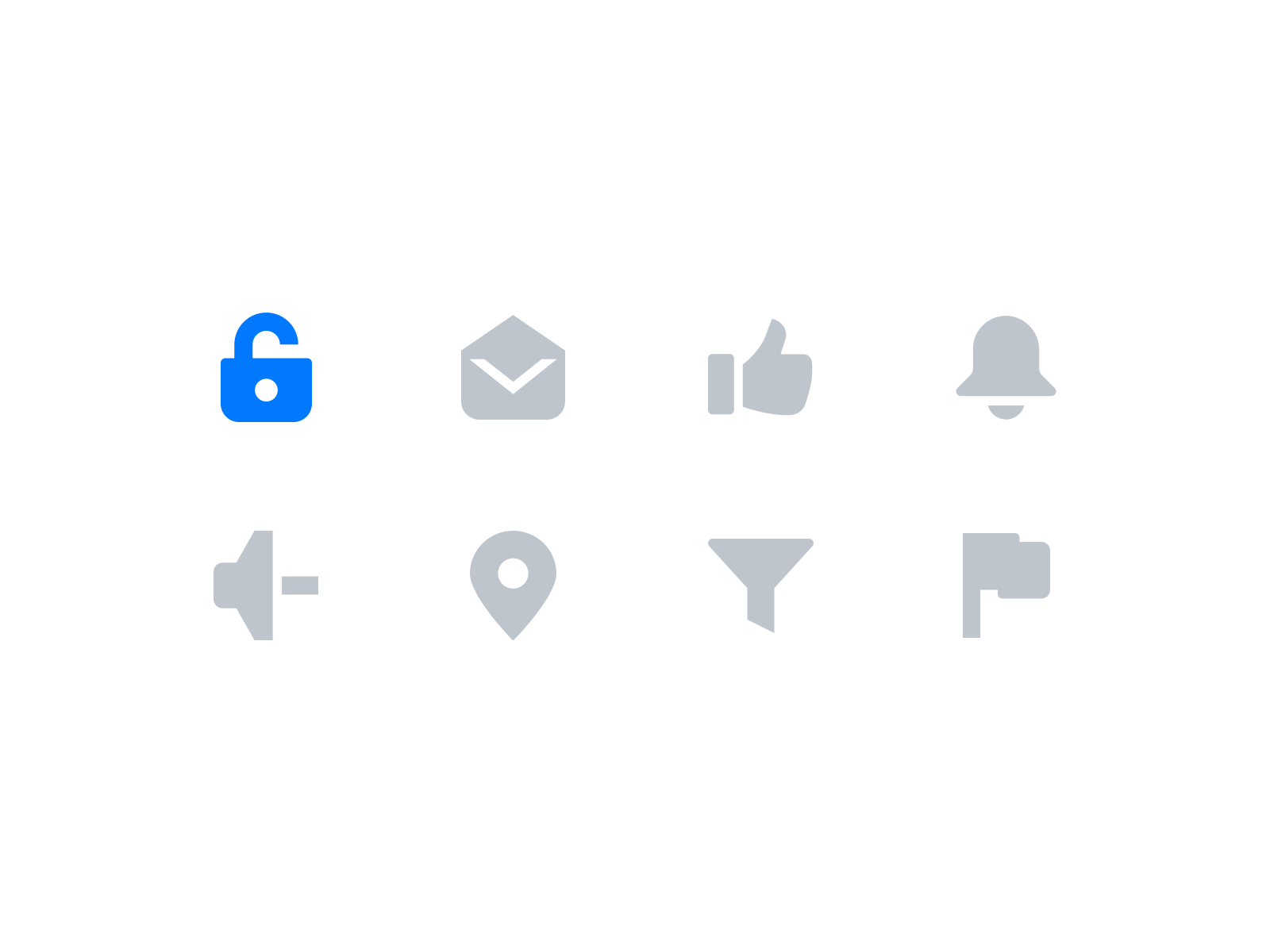 Example of UI Icons by Xicons Studio