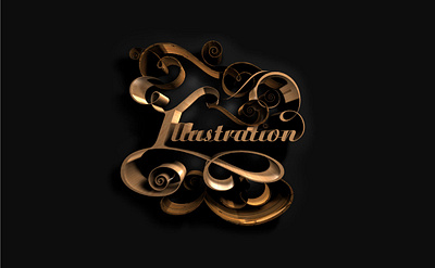 3D Illustration Typography 3d design illustration typeface typogaphy