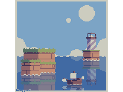 Finally out of uncharted waters 16bit 8bit environment design game design illustration pixel pixel art pixelart retro sprite