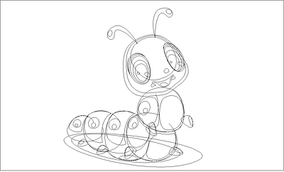 Cataract Line sketch design graphic illustration insect insects