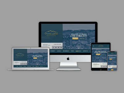 Grand Lodge Digital Devices advertising app branding colorado conceptual rebrand design digital grand lodge home page illustrator indiana layout mobile mockup modern pentool website design websites