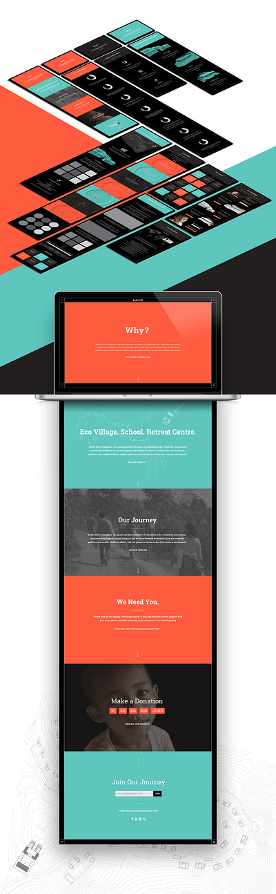 Buddhist Eco School Web design buddhism eco landing page pro bono web design