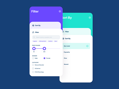 Filter/Sort By Switch UI app design dribbble best shot figma figmadesign filter ui interface ios app design mobile app modal box modal window ui pattern uidesign ux