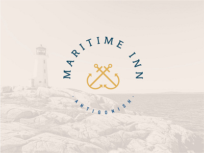 Logo concept for Maritime Inn, Antigonish branding business design digital graphic design iconography layout logo typography