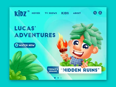 tv show animation avatar branding cartoon characterdesign illustration landing page design mascot mascot character vector webdesign