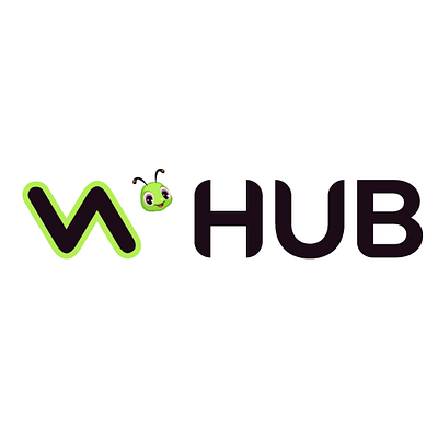 whub logo branding graphic illustration logo
