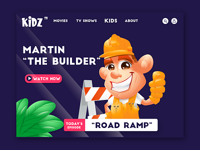 Martin "The Builder" branding cartoon characterdesign characters childrens illustration illustration landingpage logo mascot mascot character vector