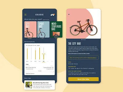 Rentabike app appdesign concept rentabike ui userinterface userinterfacedesign webdesign website