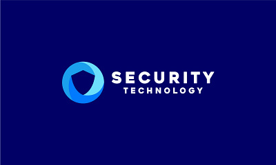 Security Logo app blue company design digital graphic icon logo security shield tech technology vector