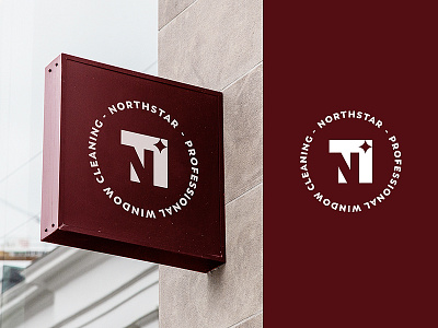 Northstar Professional Window Cleaning cleaning service letter n lettermark n star window