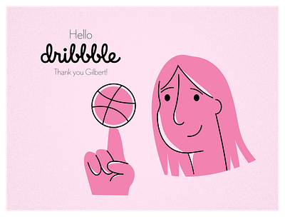 Hello Dribbble! flatdesign hellodribbble illustration